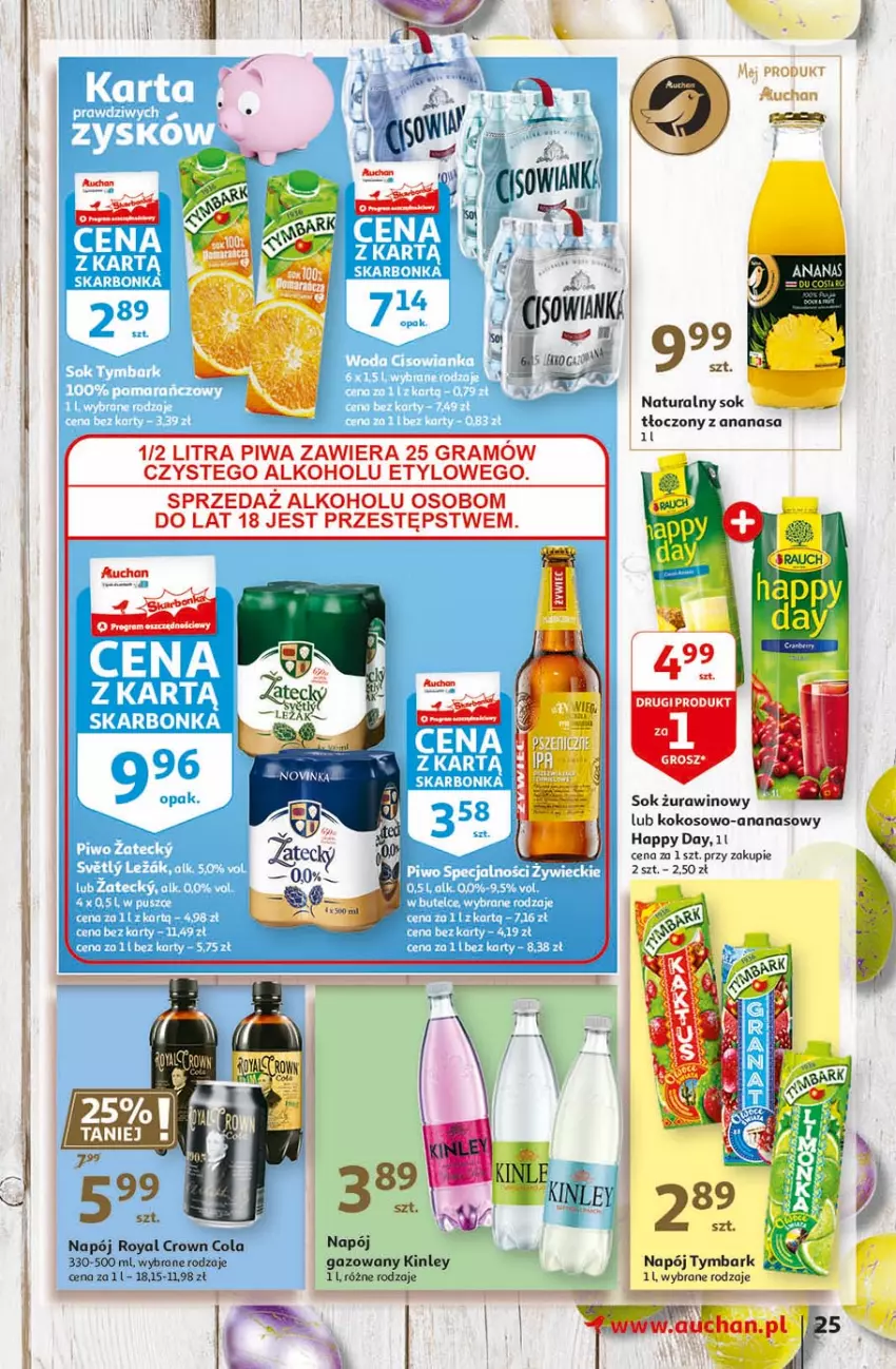 Gazetka promocyjna Auchan - Święta tuż tuż Hipermarkety - ważna 25.03 do 03.04.2021 - strona 25 - produkty: Ananas, Gra, Kokos, Napój, Piwa, Sok, Wino