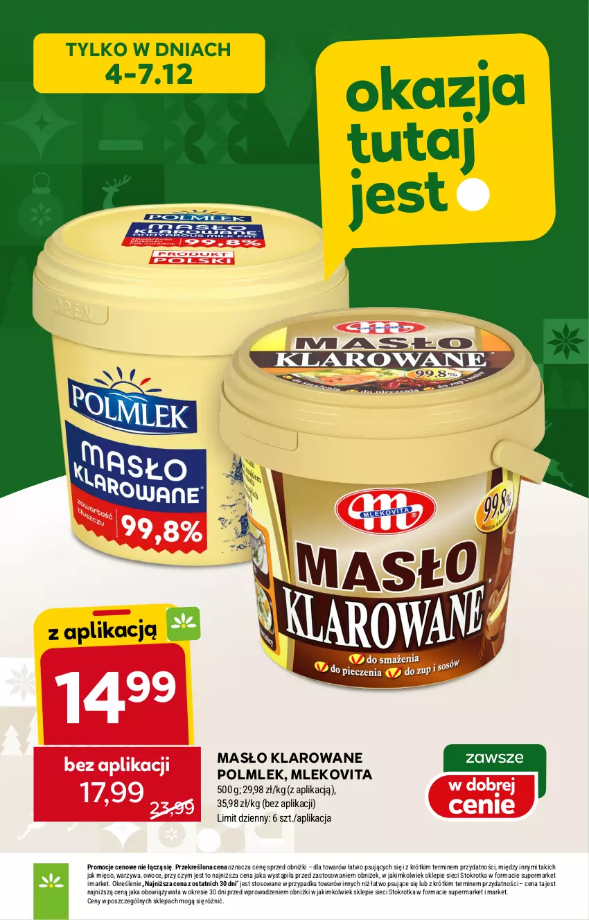 Gazetka promocyjna Stokrotka - Market - ważna 04.12 do 10.12.2025 - strona 2 - produkty: Masło, Masło klarowane, Mięso, Mleko, Mlekovita, Owoce, POLMLEK, Warzywa