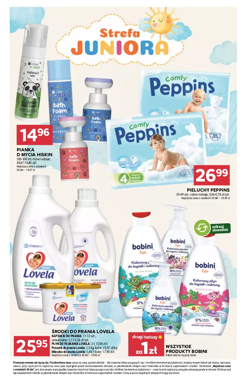 Gazetka promocyjna Stokrotka - Market - ważna 04.12 do 10.12.2025 - strona 31 - produkty: Kapsułki do prania, Lovela, Mięso, Mleczko, Mleczko do prania, Owoce, Pieluchy, Płyn do płukania, Proszek do prania, Warzywa