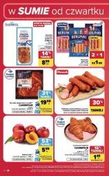 Gazetka promocyjna Carrefour - Gazetka Carrefour, Market w SUMIE od czwartku WEEKEND OKAZJI - Gazetka - ważna od 22.08 do 22.08.2026 - strona 2 - produkty: Sos, Ba!, Parówki, Suempol, Kiełbasa podwawelska, Wawel, Parka, Boczek, Grill, Kiełbasa, Olewnik, Berlinki, Nektar, Boczek wieprzowy, Kiełbasa śląska, LG, HP, Fa