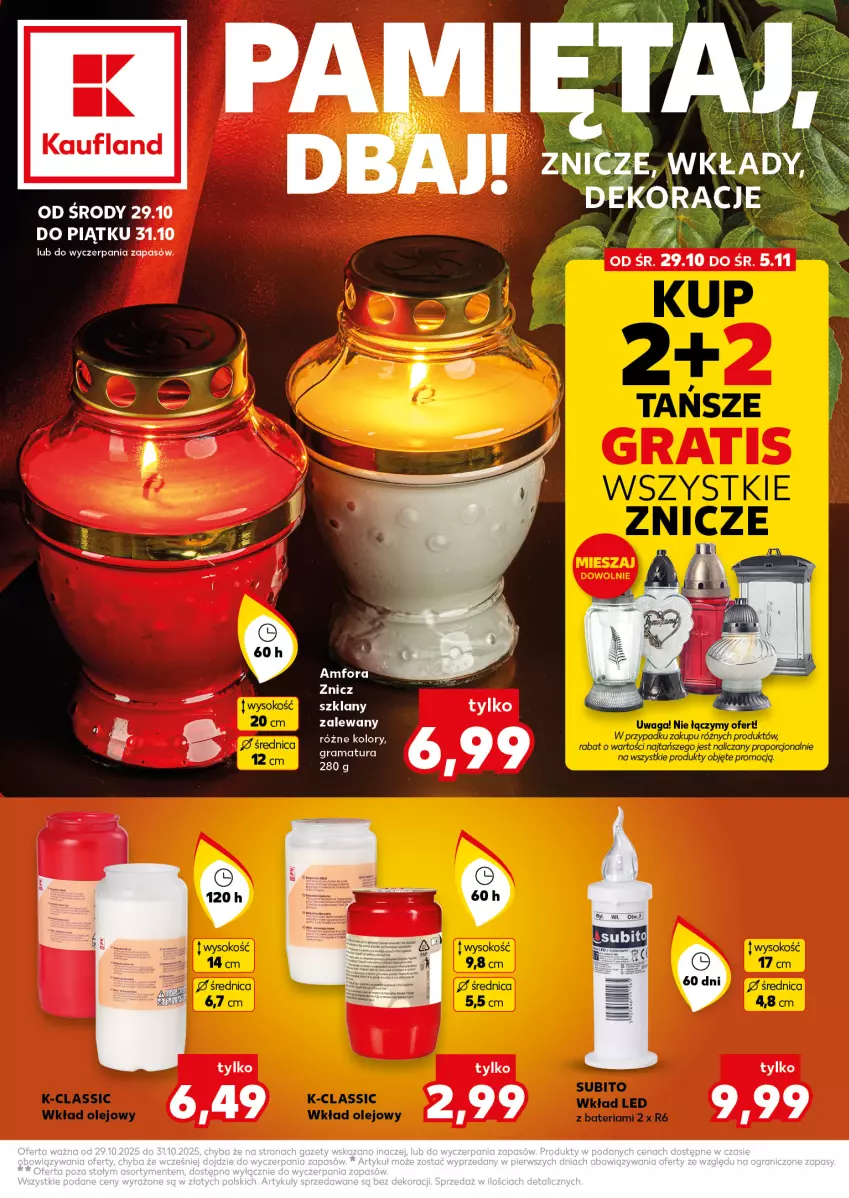 Gazetka promocyjna Kaufland - Kaufland - ważna 29.10 do 05.11.2025 - strona 1 - produkty: Gra, Rama, Znicz