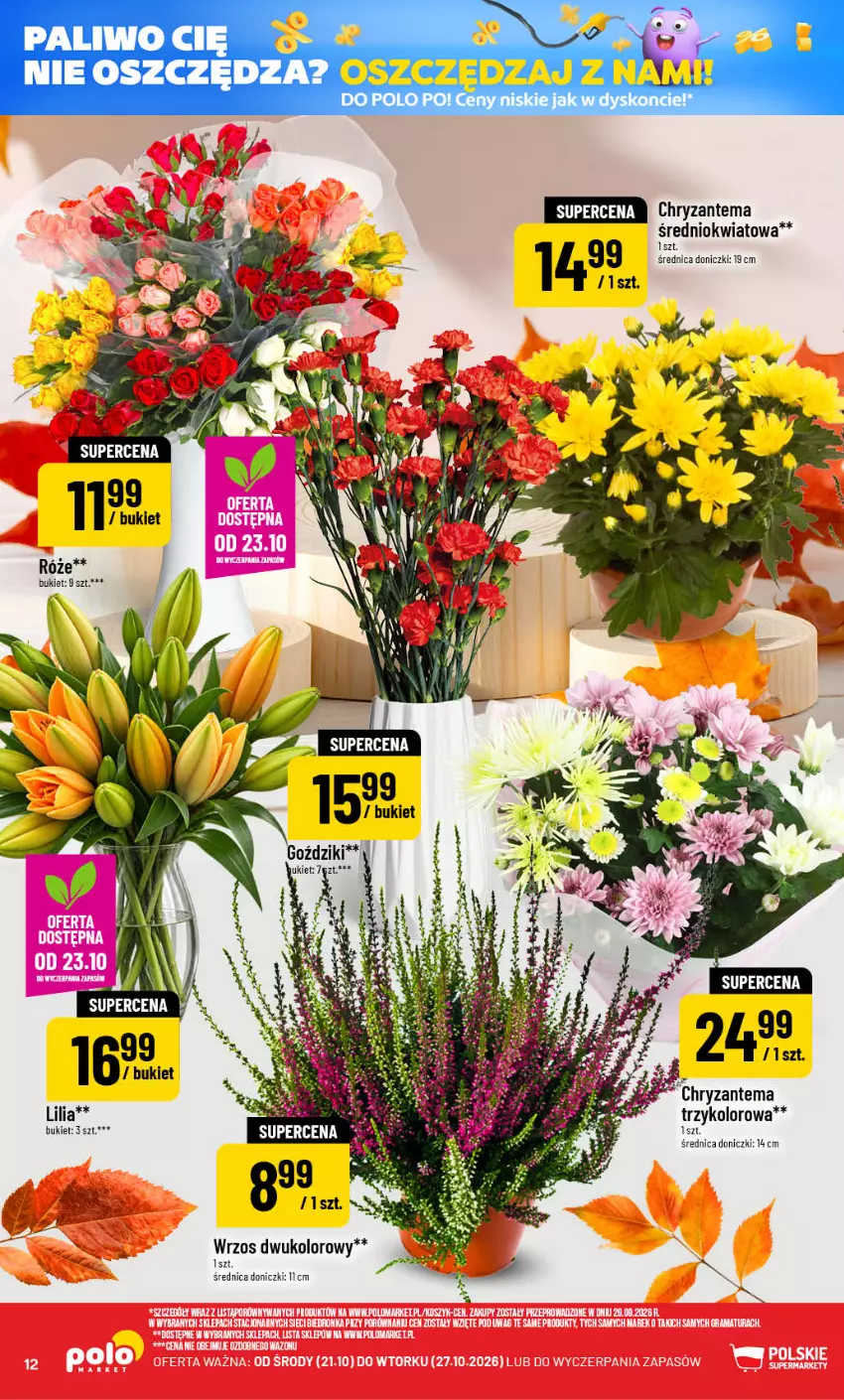 Gazetka promocyjna PoloMarket - Gazetka POLOmarket - ważna 21.10 do 27.10.2026 - strona 12 - produkty: Bukiet, Chryzantema, Kiwi, LG