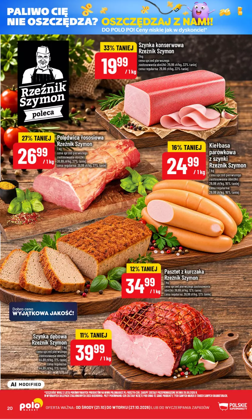 Gazetka promocyjna PoloMarket - Gazetka POLOmarket - ważna 21.10 do 27.10.2026 - strona 20 - produkty: Gra, Kasza, Kiełbasa, Kosz, Kurczak, Pasztet, Polędwica, Por, Rama, Ser, Szynka, Szynka konserwowa
