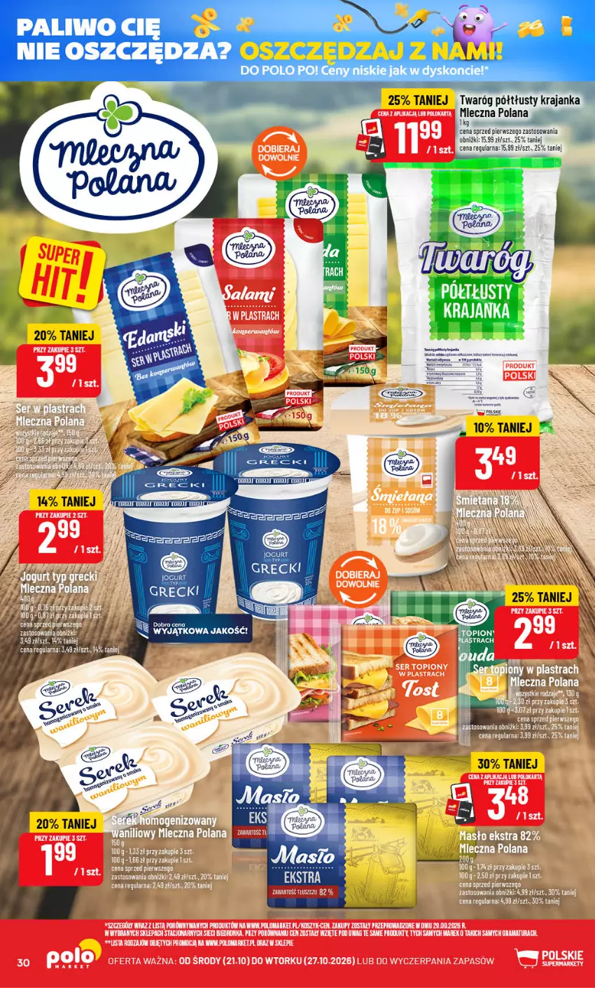 Gazetka promocyjna PoloMarket - Gazetka POLOmarket - ważna 21.10 do 27.10.2026 - strona 30 - produkty: HP, Jogurt, LANA, Top, Twaróg, Twaróg półtłusty