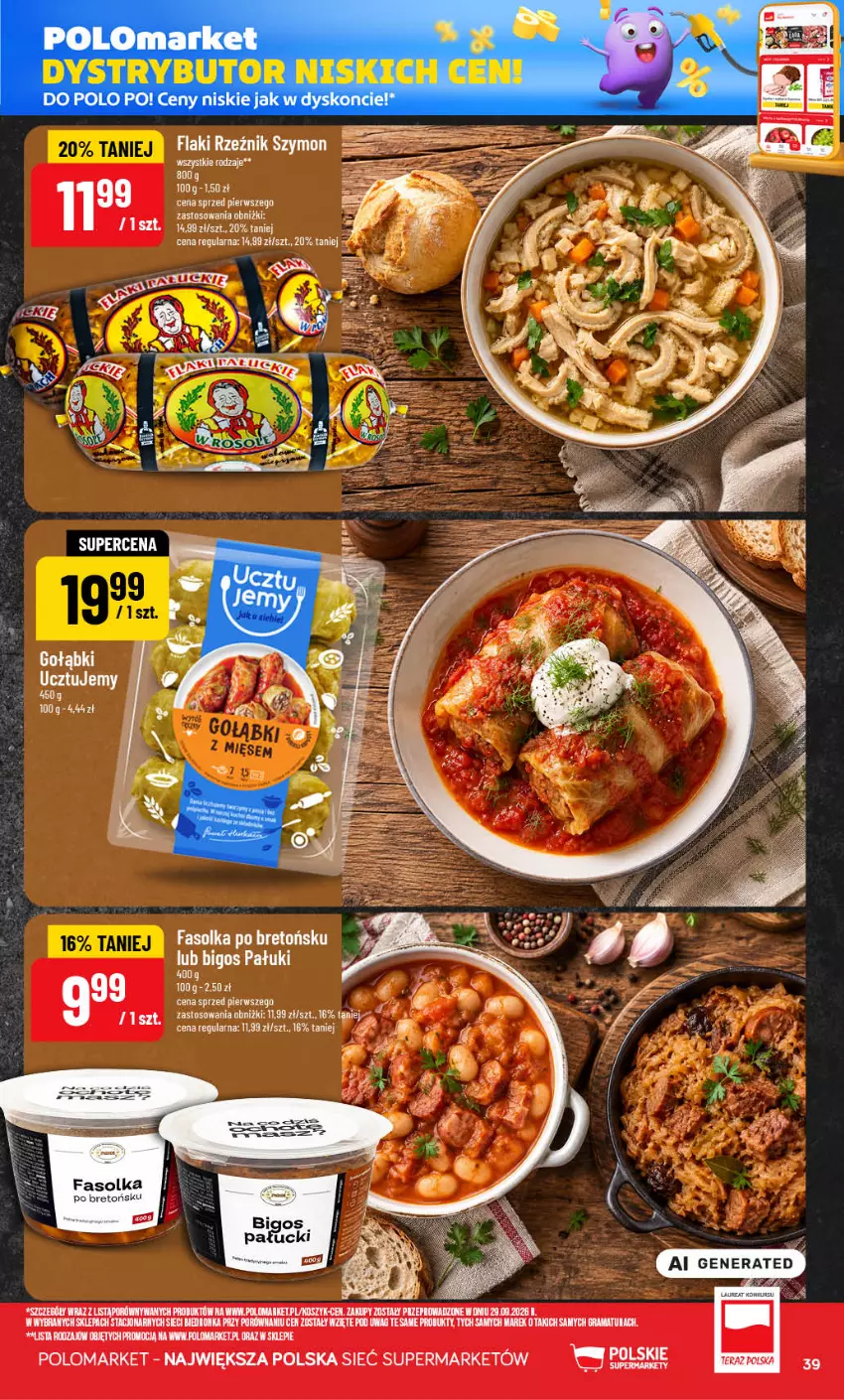 Gazetka promocyjna PoloMarket - Gazetka POLOmarket - ważna 21.10 do 27.10.2026 - strona 39 - produkty: Fa, Flaki, Gra, Kosz, Por, Rama, Ser, Tera