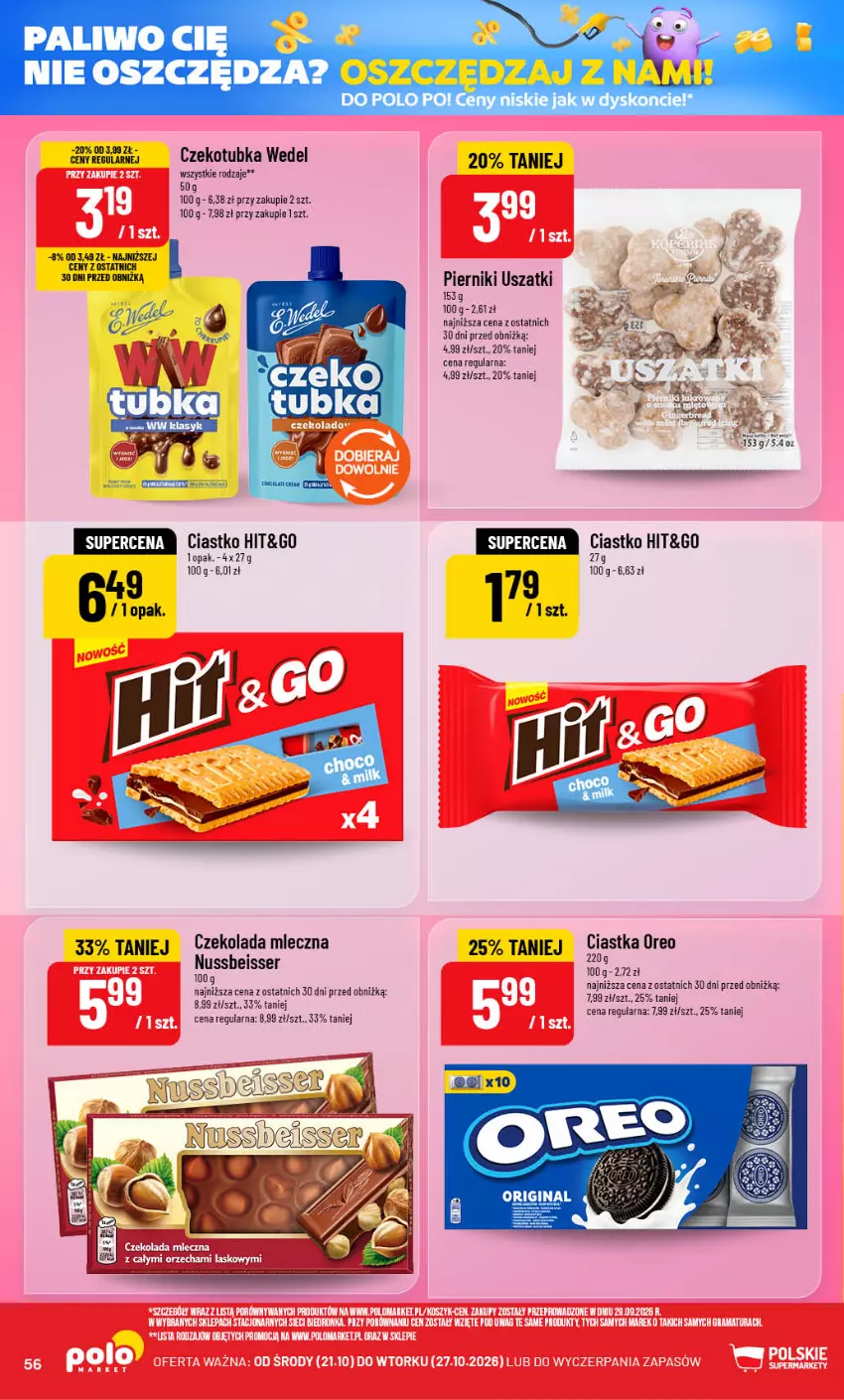 Gazetka promocyjna PoloMarket - Gazetka POLOmarket - ważna 21.10 do 27.10.2026 - strona 56 - produkty: Ciastka, Miecz, Mus, Oreo, Piernik