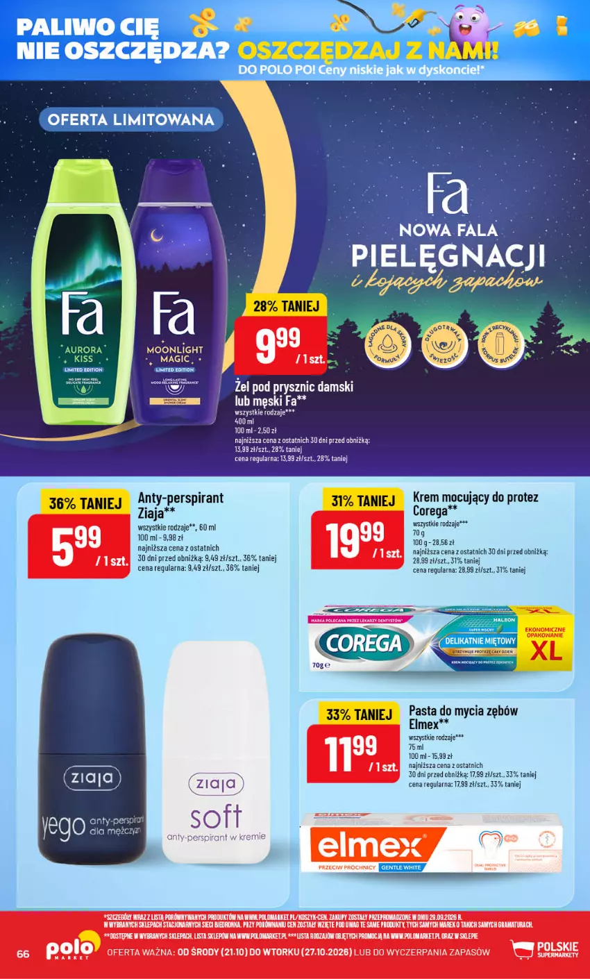 Gazetka promocyjna PoloMarket - Gazetka POLOmarket - ważna 21.10 do 27.10.2026 - strona 66 - produkty: Corega, Elmex, Gra, Kosz, Por, Rama, Ziaja