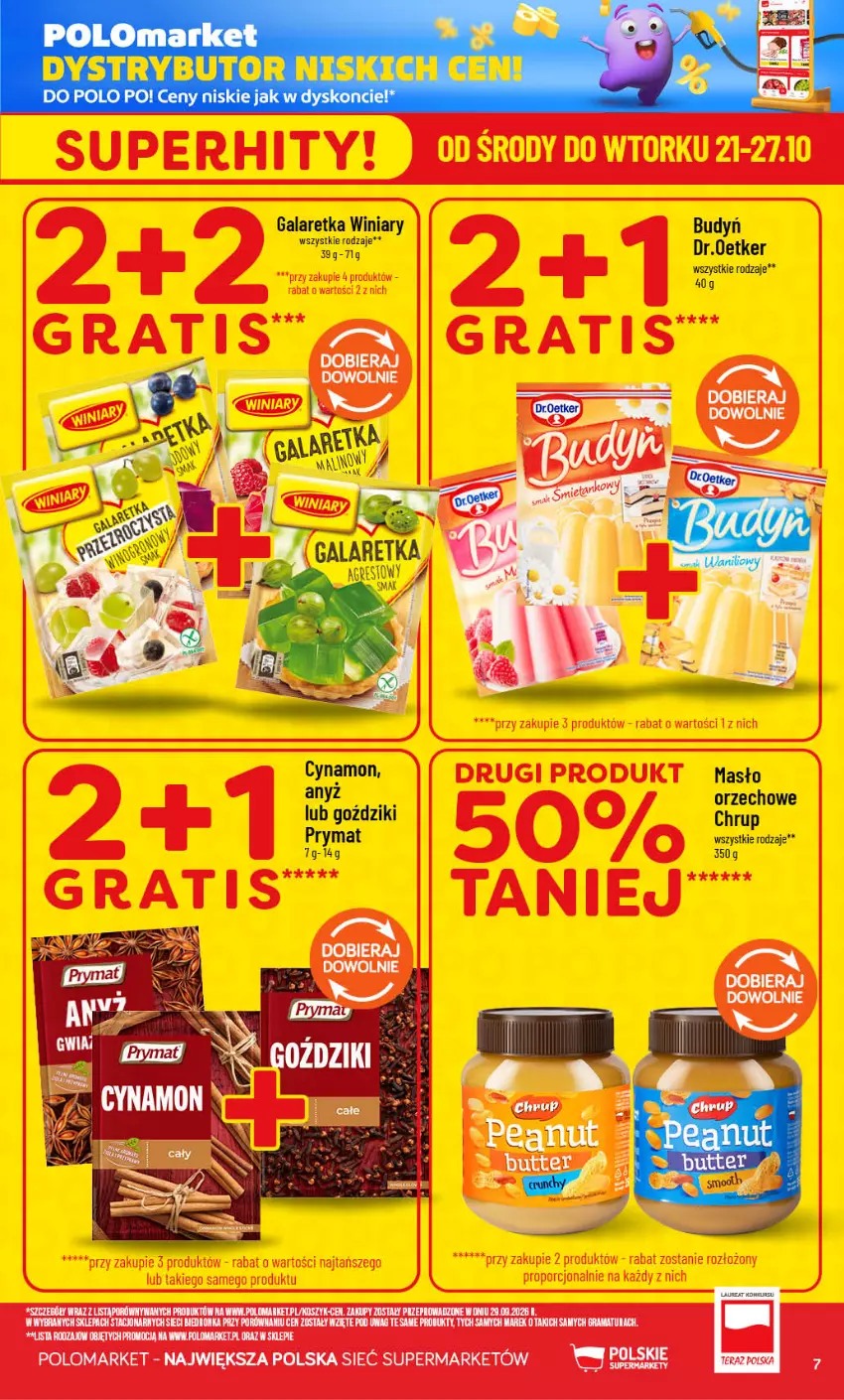 Gazetka promocyjna PoloMarket - Gazetka POLOmarket - ważna 21.10 do 27.10.2026 - strona 7 - produkty: Budyń, Gala, Galaretka, Gra, Kosz, Masło, Por, Rama, Winiary