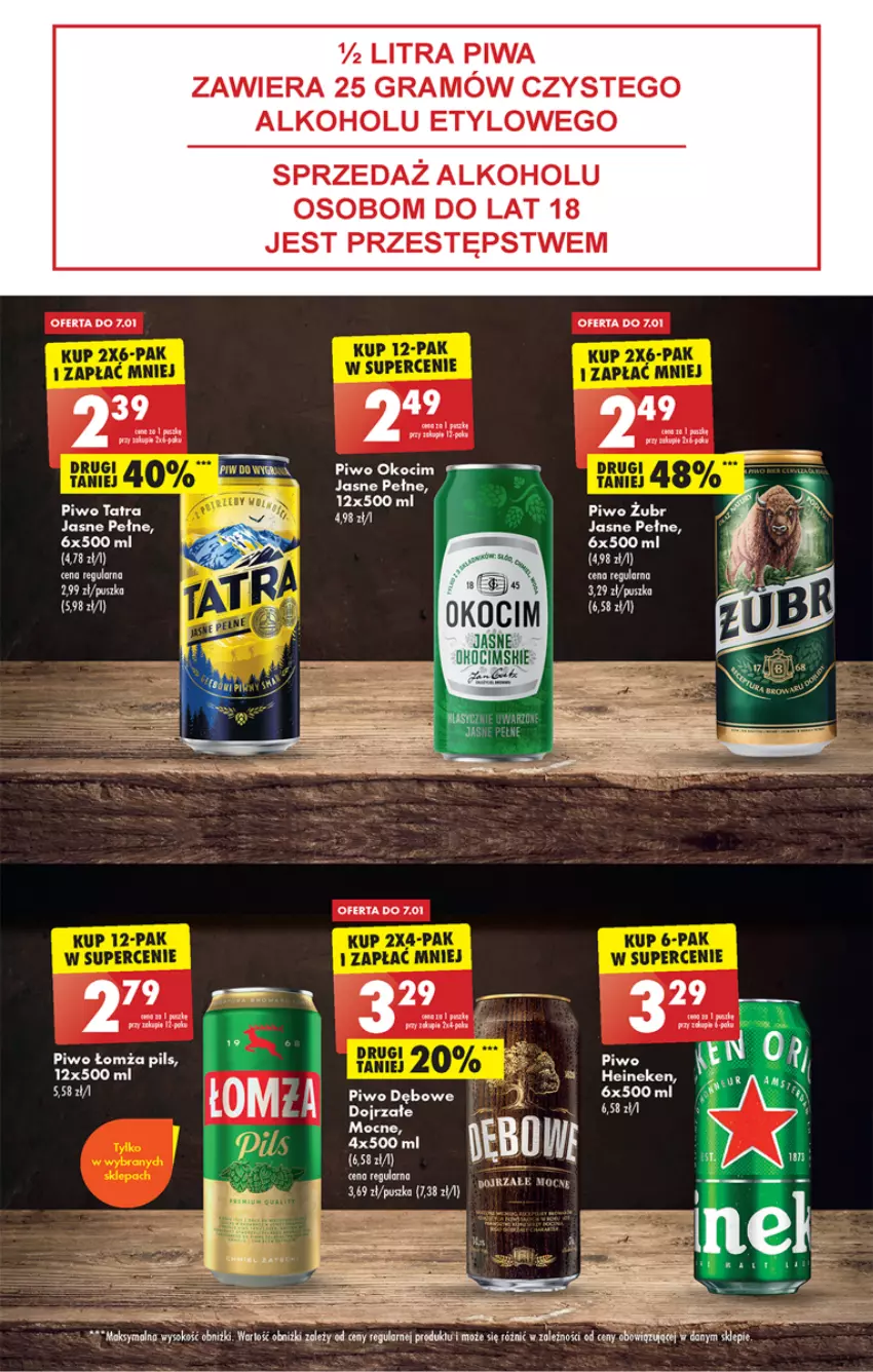 Gazetka promocyjna Biedronka - Gazetka - Biedronka.pl - ważna 05.01 do 11.01.2023 - strona 49 - produkty: Gra, Heineken, Kiwi, Koc, LG, Okocim, Piwa, Piwo, Tatra