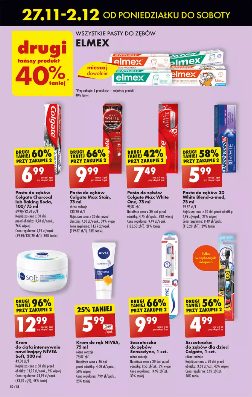 Gazetka promocyjna Biedronka - Od poniedzialku - ważna 27.11 do 02.12.2023 - strona 52 - produkty: Blend-a-Med, Colgate, Dzieci, Elmex, Fa, Krem do rąk, LG, Nivea, Pasta do zębów, Sensodyne, Szczoteczka