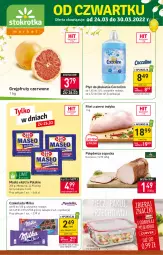 Gazetka promocyjna Stokrotka - Market - Gazetka - ważna od 30.03 do 30.03.2022 - strona 1 - produkty: Piec, Polędwica, Coccolino, Pojemnik, Mlekovita, Filet z piersi indyka, Płyn do płukania, Czekolada, Masło, Milka, Grejpfrut, Mleko
