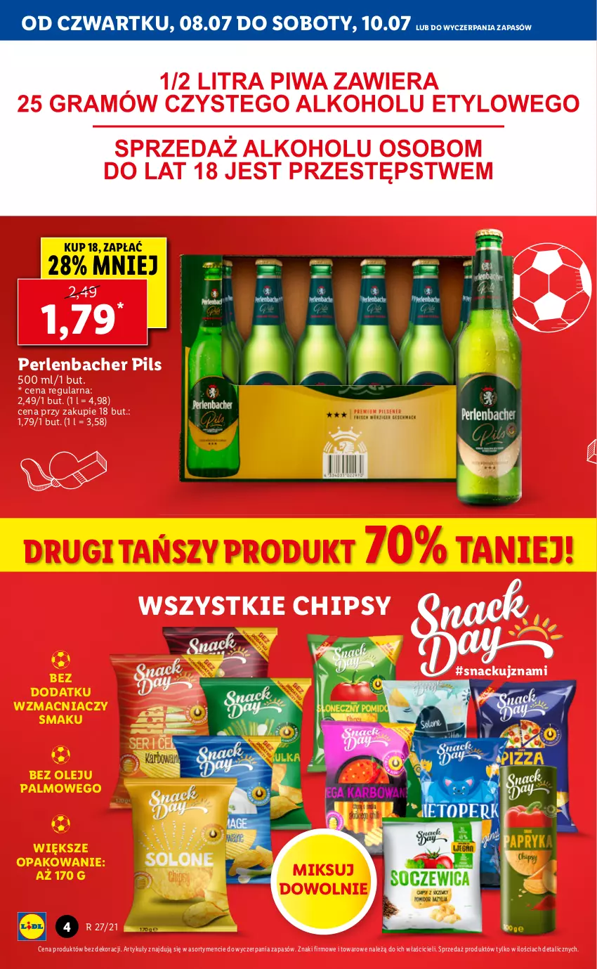 Gazetka promocyjna Lidl - GAZETKA - ważna 08.07 do 10.07.2021 - strona 4 - produkty: Chipsy, NBA, Olej