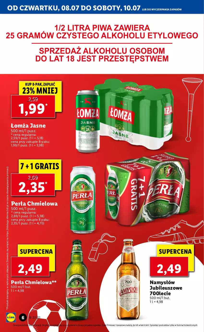 Gazetka promocyjna Lidl - GAZETKA - ważna 08.07 do 10.07.2021 - strona 6 - produkty: Gra, Namysłów, Perła