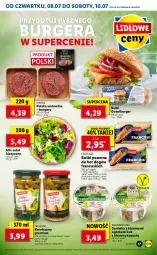 Gazetka promocyjna Lidl - GAZETKA - Gazetka - ważna od 10.07 do 10.07.2021 - strona 17 - produkty: Hot dog, Surówka, Korniszony, Sałat, Burger, Kapustą, Wołowina