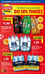 Gazetka promocyjna Lidl - GAZETKA - Gazetka - ważna od 10.07 do 10.07.2021 - strona 20 - produkty: Nałęczowianka, Por, 7up, Pepsi max, Mirinda, LANA, Pepsi, Woda mineralna, Woda