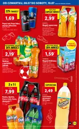 Gazetka promocyjna Lidl - GAZETKA - Gazetka - ważna od 10.07 do 10.07.2021 - strona 21 - produkty: Sok, Por, Pepsi max, Lemoniada, Coca-Cola, Pepsi, Tymbark, Limonka, Fanta, Wino, Sprite, Mango, Napój, Nektar, Hortex, Fa