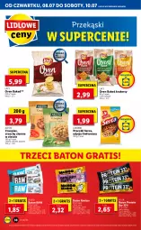 Gazetka promocyjna Lidl - GAZETKA - Gazetka - ważna od 10.07 do 10.07.2021 - strona 38 - produkty: Ser, Lajkonik, Gra, Papryka, Baton, Precelki, Kakao, Lay’s, Mango, Krakersy, Kokos