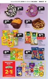 Gazetka promocyjna Netto - Od Poniedziałku - Gazetka - ważna od 01.06 do 01.06.2024 - strona 21 - produkty: Cheetos, Lajkonik, Mus, Gra, Chrupki, Lion, Przysnacki, Lorenz, Monster Munch, Donut