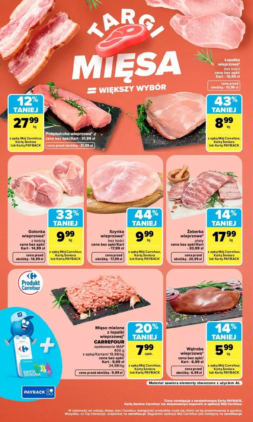 Gazetka promocyjna Carrefour - Gazetka Carrefour, Market w SUMIE weź to na świeżo - ważna 07.09 do 12.09.2026 - strona 6 - produkty: Golonka wieprzowa, Mięso, Mięso mielone, Mięso mielone z łopatki wieprzowej, Szynka