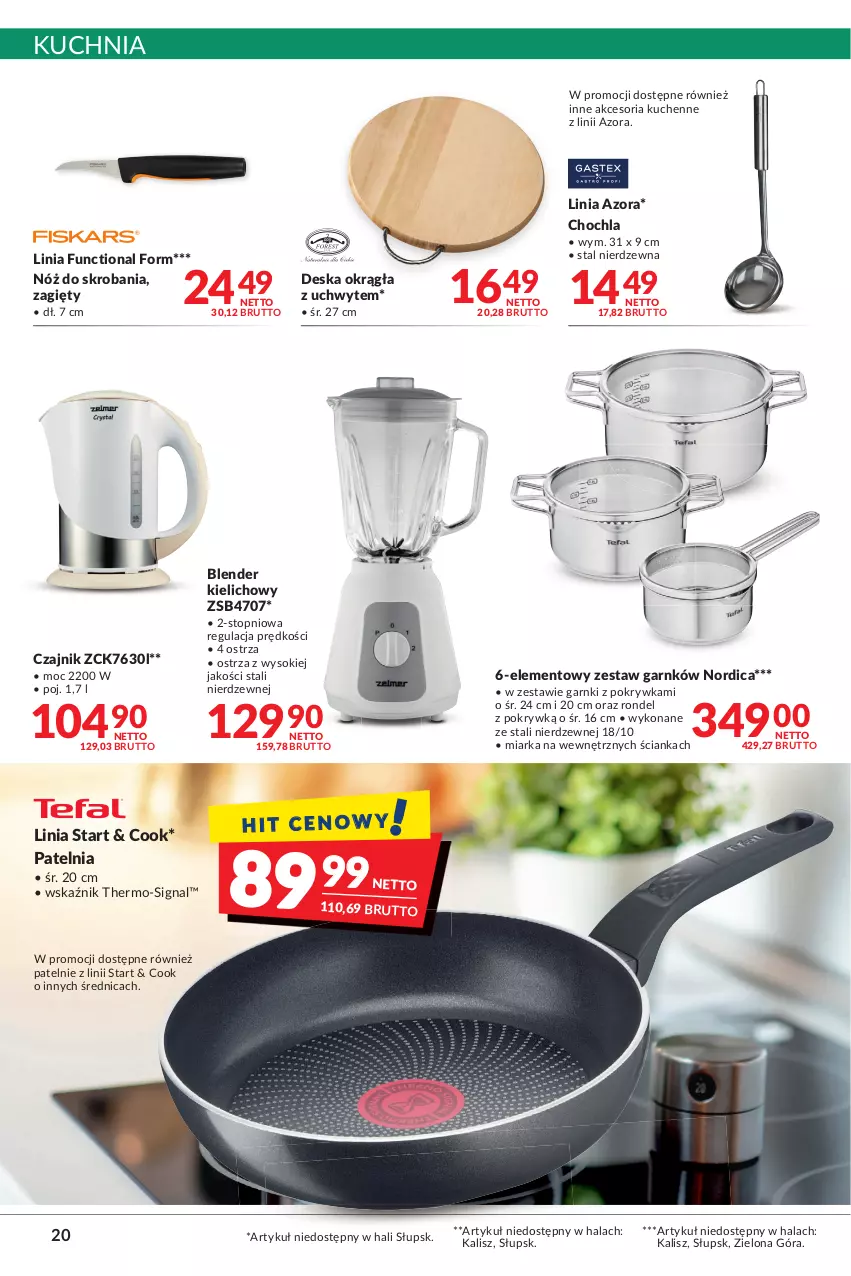 Gazetka promocyjna Makro - Najlepsze oferty - ważna 04.10 do 17.10.2022 - strona 20 - produkty: Blender, Czajnik, Kuchnia, Miarka, Nordica, Patelnia, Rondel, Sok, Top