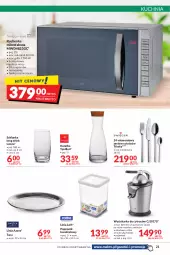 Gazetka promocyjna Makro - Najlepsze oferty - Gazetka - ważna od 17.10 do 17.10.2022 - strona 21 - produkty: Top, Sok, Gra, Kuchnia, Pojemnik, Taca, Lion, Leon, Karafka, Sitko, Kuchenka mikrofalowa, Wyciskarka, Szklanka, Zestaw sztućców, Grill, Fa