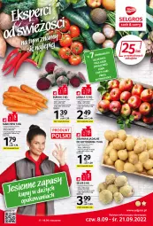 Gazetka promocyjna Selgros - Katalog eksperci od świeżości - Gazetka - ważna od 21.09 do 21.09.2022 - strona 1 - produkty: Ziemniaki, Buraki, Jabłka, LG