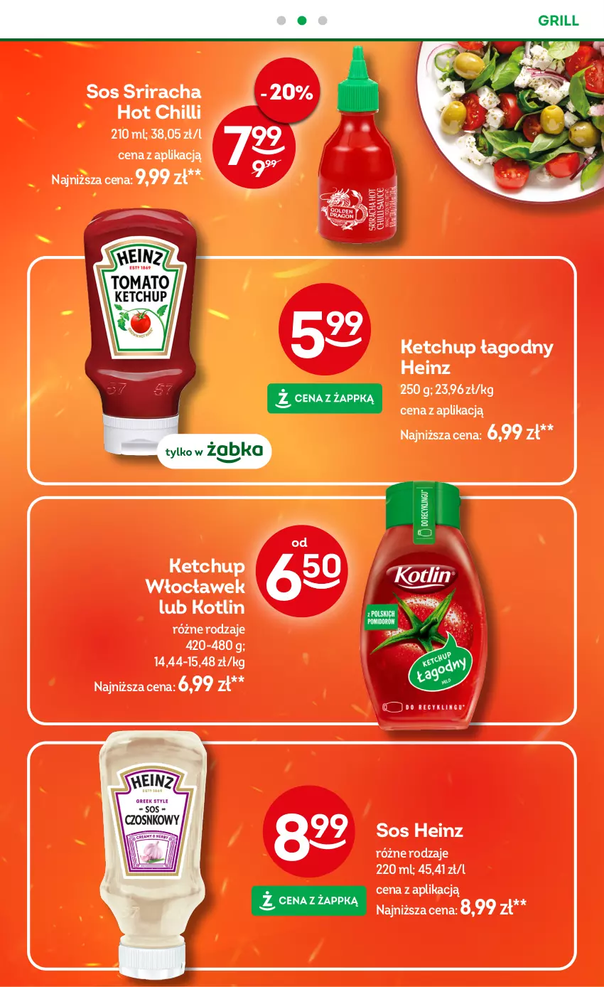 Gazetka promocyjna Żabka - ważna 13.08 do 26.08.2025 - strona 11 - produkty: Grill, Heinz, Ketchup, Kotlin, Sos