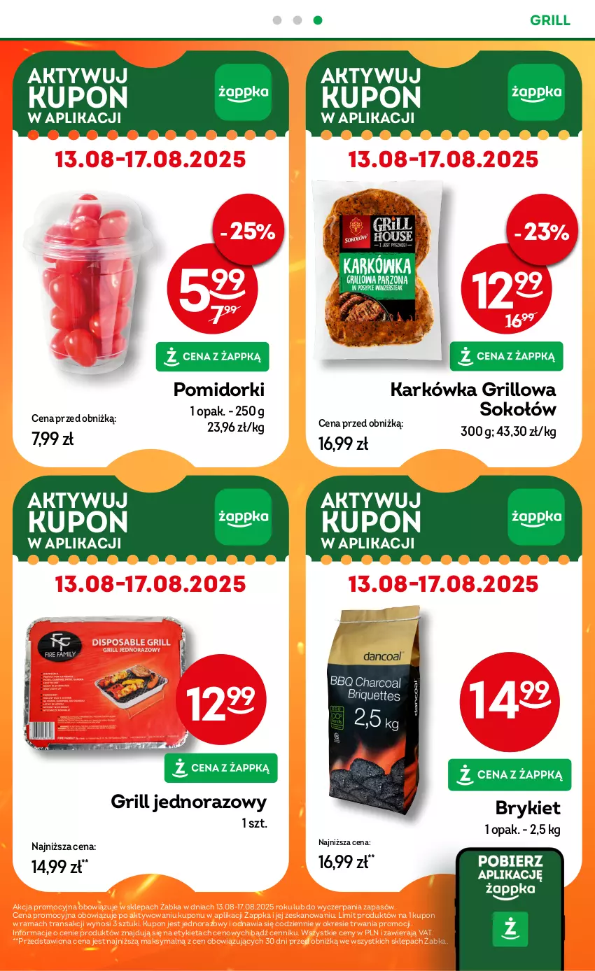 Gazetka promocyjna Żabka - ważna 13.08 do 26.08.2025 - strona 12 - produkty: Grill, Pomidorki, Rama, Sok, Sokołów, Tran