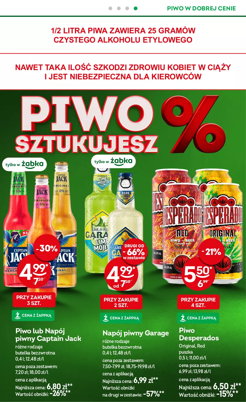 Gazetka promocyjna Żabka - ważna 13.08 do 26.08.2025 - strona 19 - produkty: Captain Jack, Desperados, Gin, Gra, Napój, Piec, Piwa, Piwo
