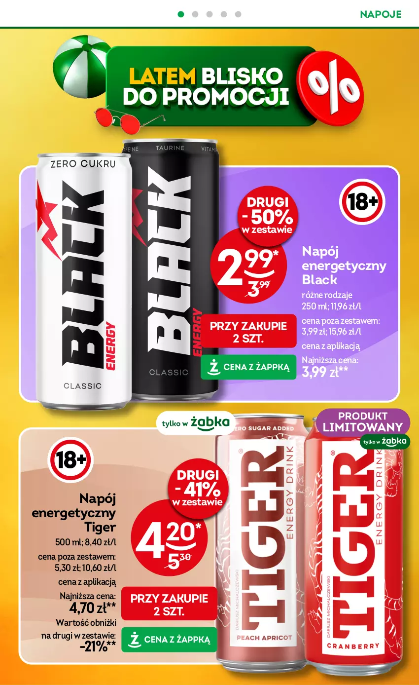 Gazetka promocyjna Żabka - ważna 13.08 do 26.08.2025 - strona 24 - produkty: Lack, Napój, Napój energetyczny, Napoje, Tiger
