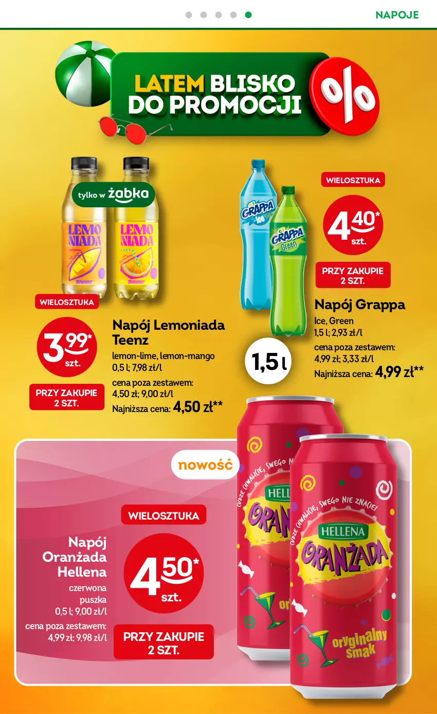 Gazetka promocyjna Żabka - ważna 13.08 do 26.08.2025 - strona 28 - produkty: Gra, Grappa, Hellena, Lemoniada, Mango, Napój, Napoje, Oranżada