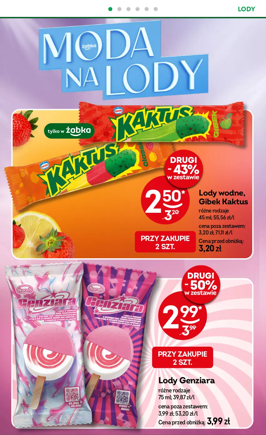 Gazetka promocyjna Żabka - ważna 13.08 do 26.08.2025 - strona 34 - produkty: Kaktus, Lody