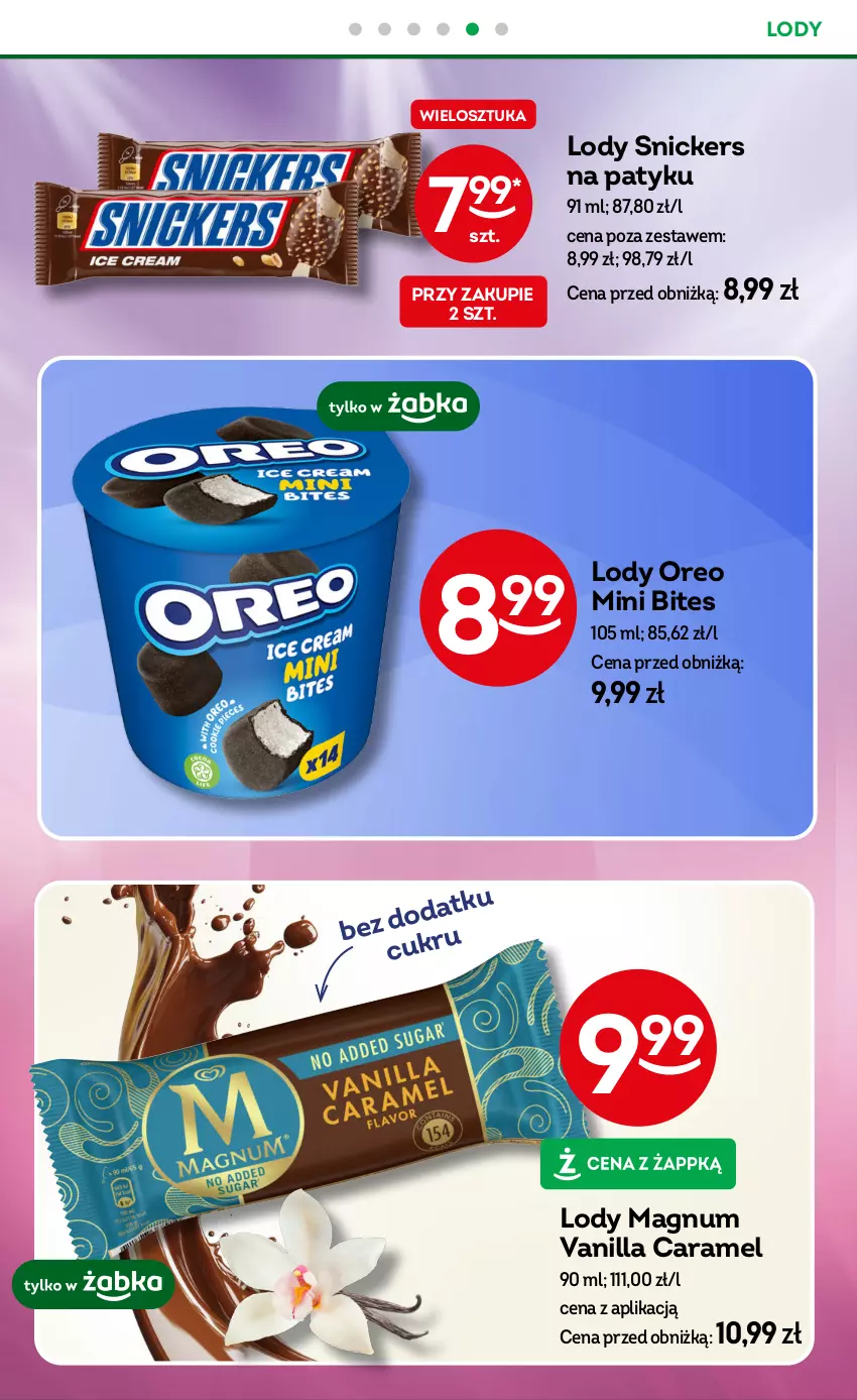 Gazetka promocyjna Żabka - ważna 13.08 do 26.08.2025 - strona 38 - produkty: Lody, Oreo, Snickers