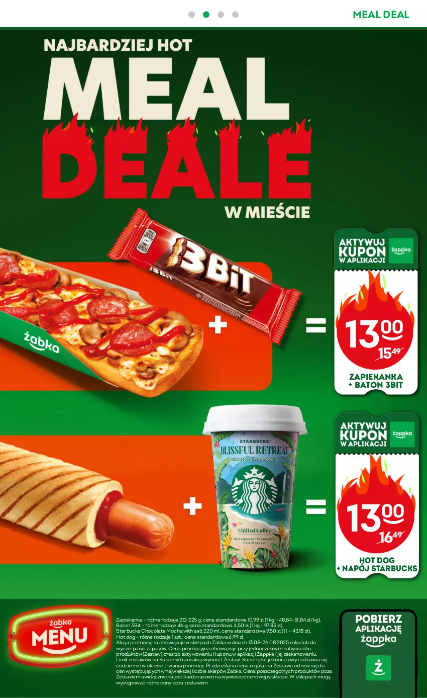 Gazetka promocyjna Żabka - ważna 13.08 do 26.08.2025 - strona 51 - produkty: Baton, Hot dog, Napój, Tran, Zapiekanka