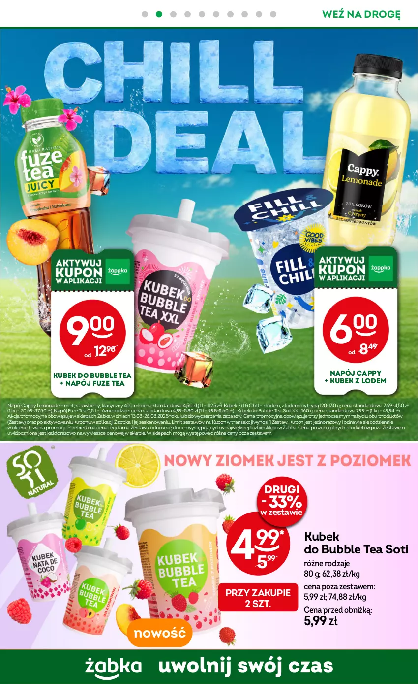 Gazetka promocyjna Żabka - ważna 13.08 do 26.08.2025 - strona 57 - produkty: Cappy, Kubek, Napój, Tran