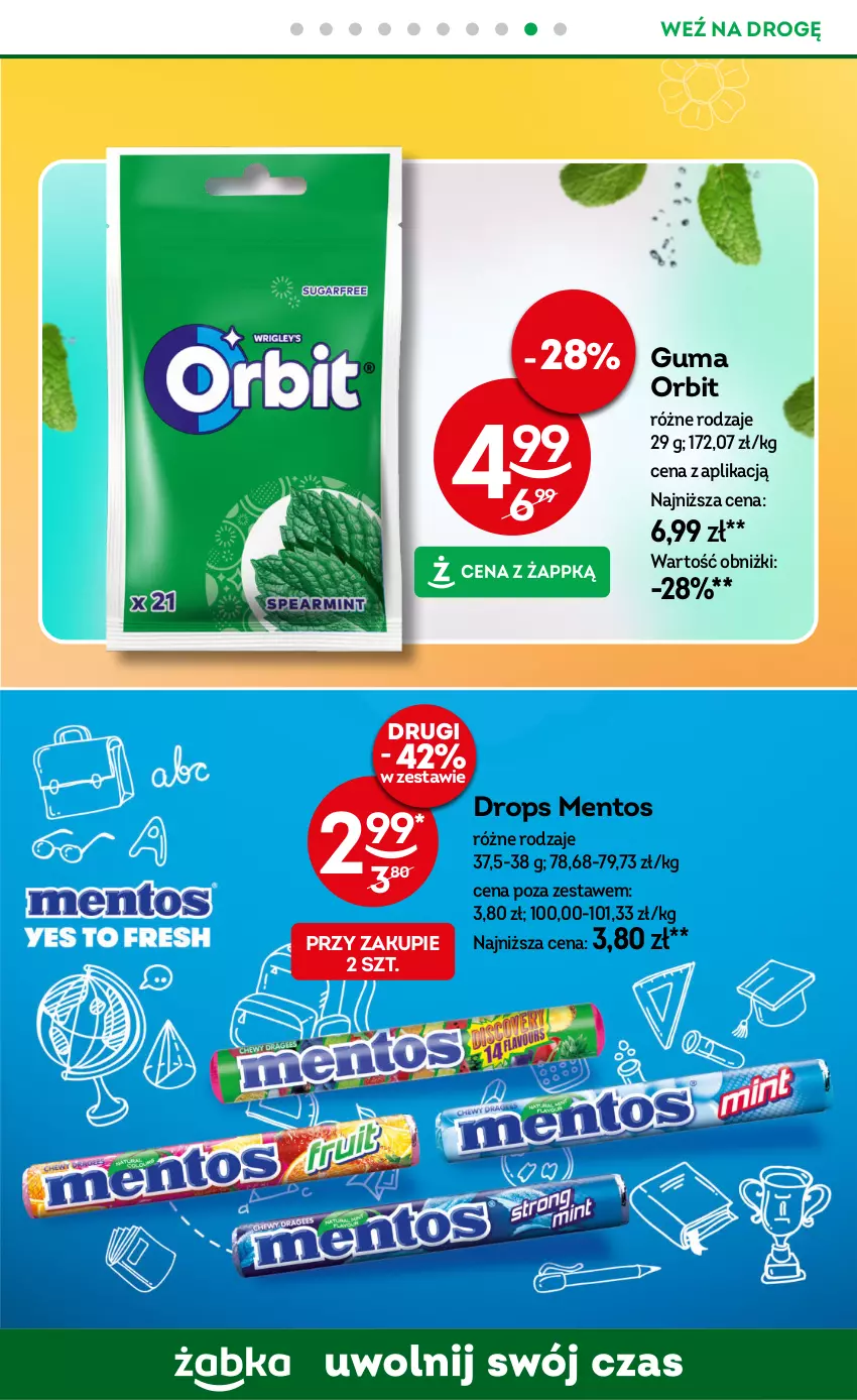 Gazetka promocyjna Żabka - ważna 13.08 do 26.08.2025 - strona 64 - produkty: Mentos, Orbit