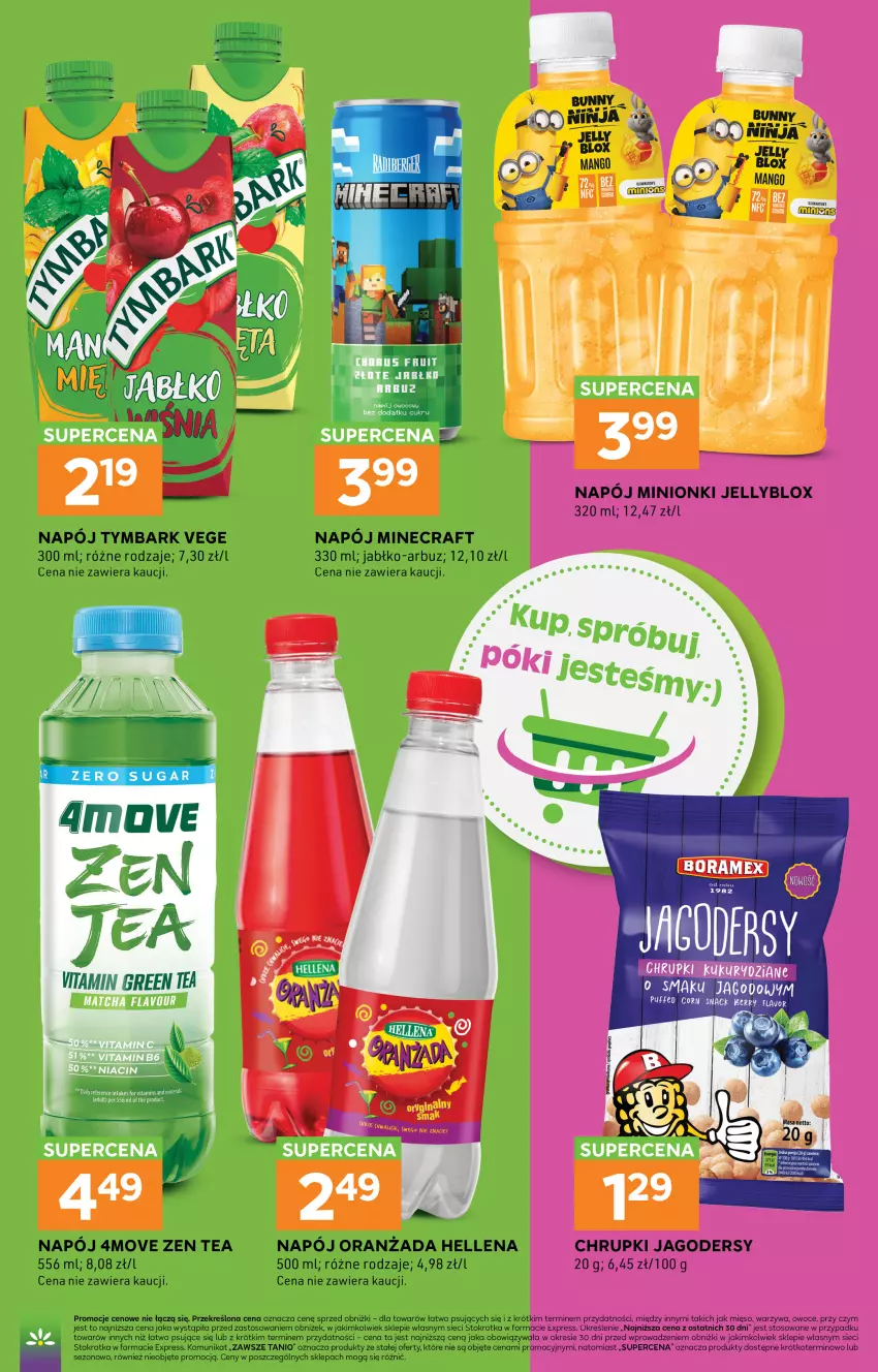 Gazetka promocyjna Stokrotka - Express - ważna 17.09 do 23.09.2026 - strona 5 - produkty: Arbuz, Chrupki, Fa, Hellena, Minecraft, Napój, Oranżada, Puf, Tymbark