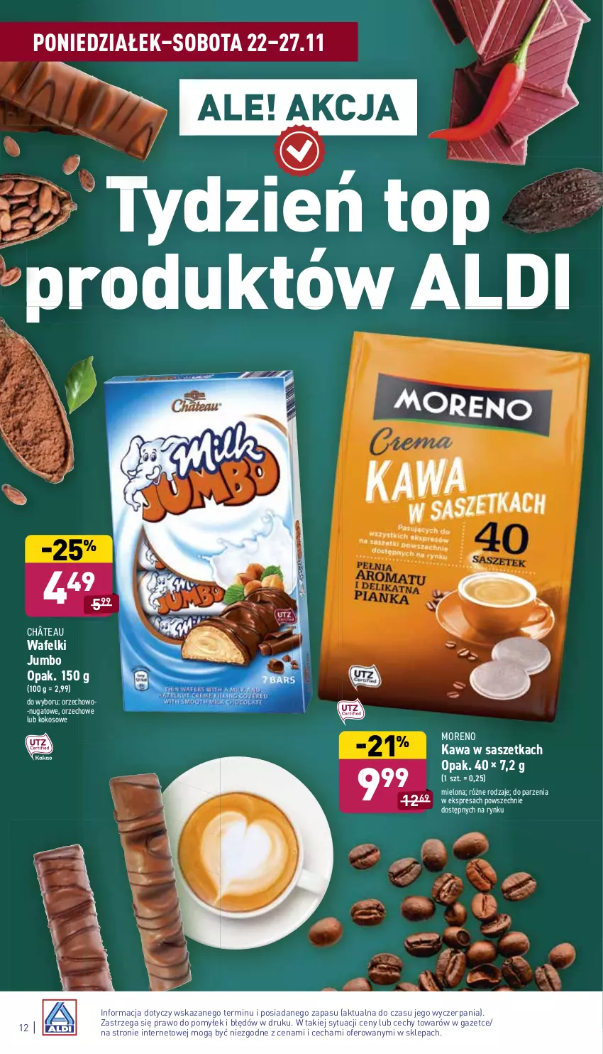 Gazetka promocyjna Aldi - Katalog spożywczy - ważna 22.11 do 27.11.2021 - strona 12 - produkty: Kawa, Kokos, Top