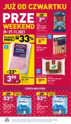Gazetka promocyjna Aldi - Katalog spożywczy - Gazetka - ważna od 27.11 do 27.11.2021 - strona 24 - produkty: Piec, Krakus, Sok, Ser, Gin, Mleko modyfikowane, Parówki, Parówki z szynki, Pasztet, O nas, Tera, Szynka konserwowa, Szynka, Sokół, Lorenz, Monster Munch, Mleko, Fa