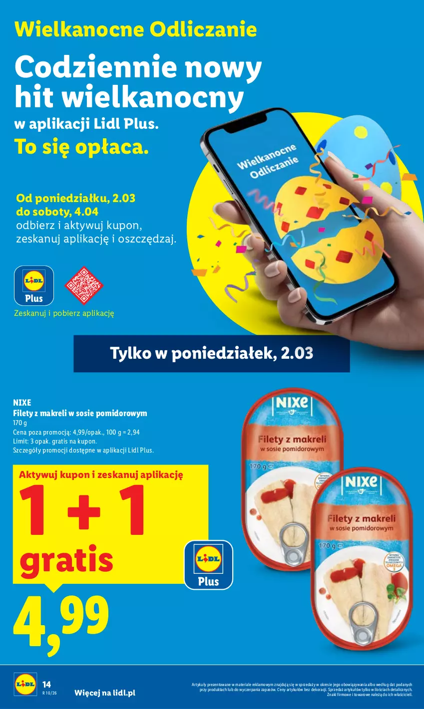 Gazetka promocyjna Lidl - Oferta ważna od 2.03 do 4.03 - ważna 02.03 do 04.03.2026 - strona 14 - produkty: Gra, Sos