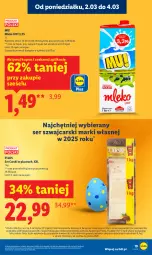 Gazetka promocyjna Lidl - Oferta ważna od 2.03 do 4.03 - Gazetka - ważna od 04.03 do 04.03.2026 - strona 19 - produkty: Top, Ser, Cars, Pilos, Mleko, Fa