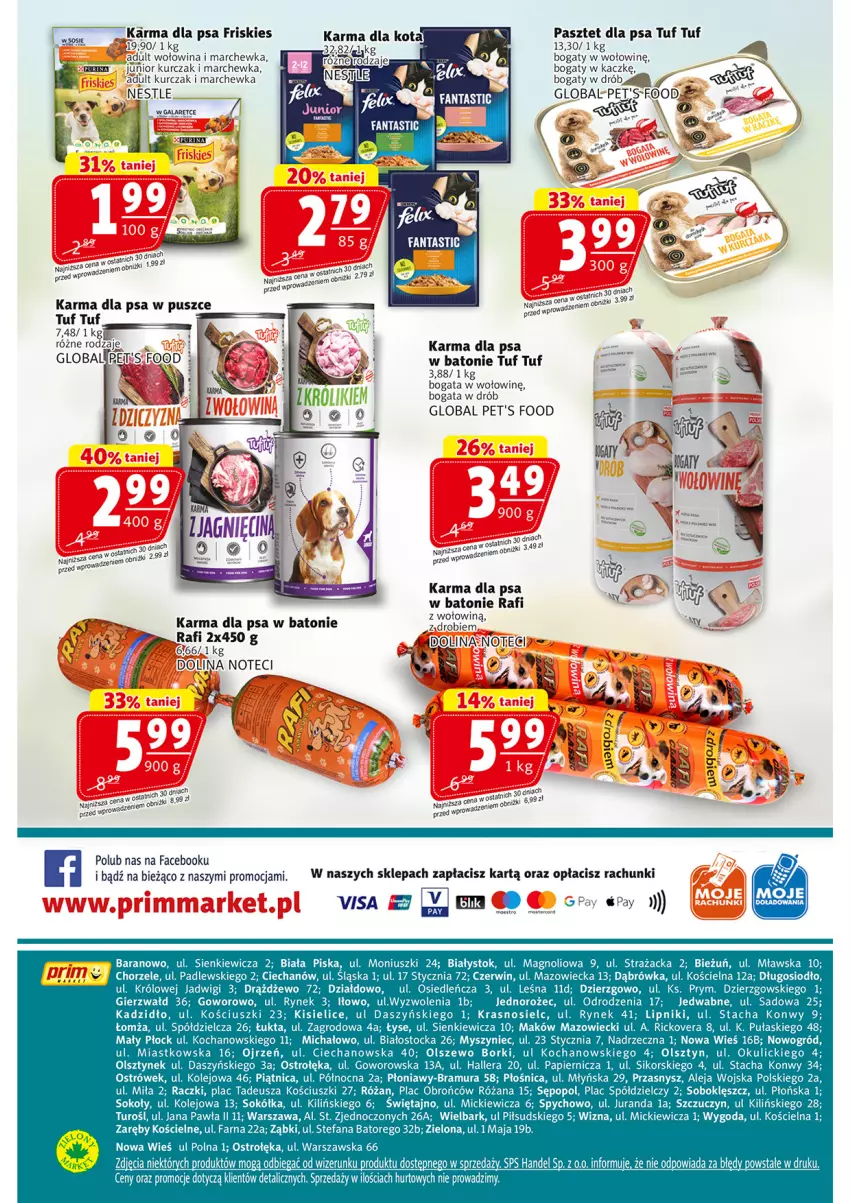 Gazetka promocyjna Prim Market - ważna 05.12 do 11.12.2024 - strona 16 - produkty: Baton, Drób, Fa, Friskies, Gala, Jednorożec, Kisiel, Koc, Kurczak, Marchewka, Mysz, Ogród, Olej, Papier, Pasztet, Piątnica, Róża, Sok, Sokół, Sos, Stock, Wołowina