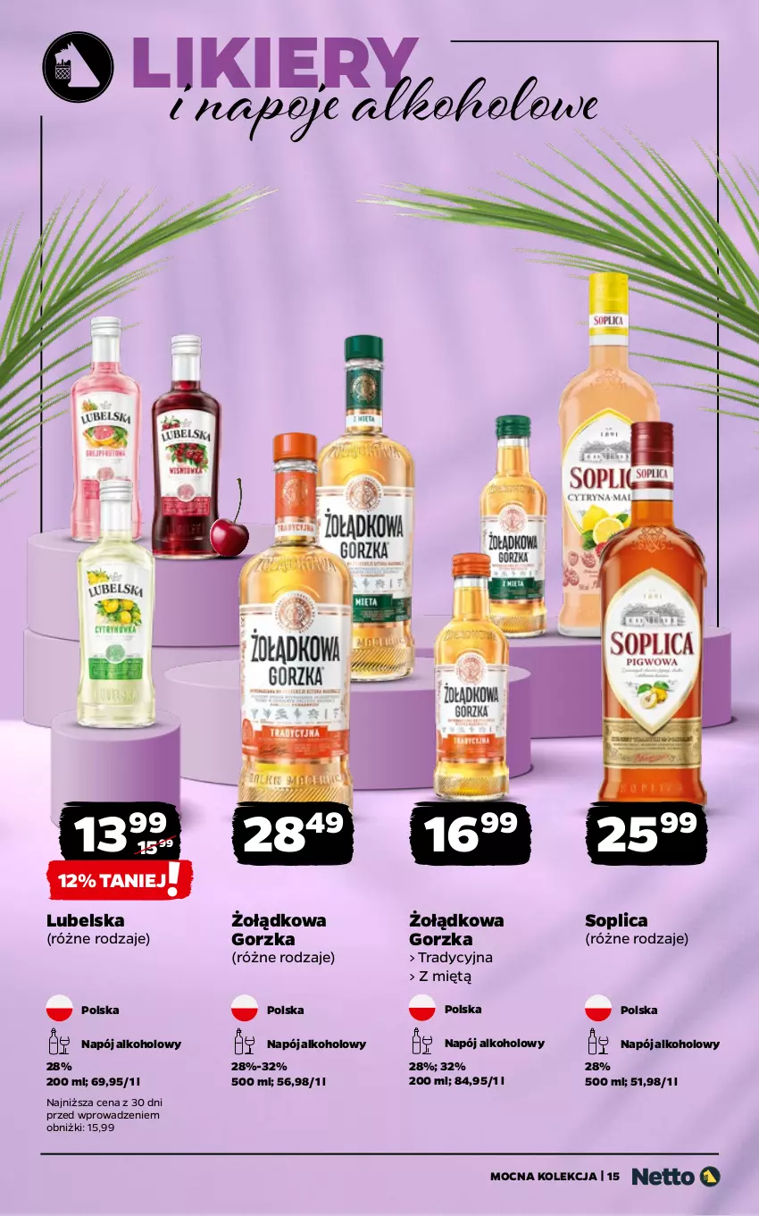 Gazetka promocyjna Netto - Netto_MK_08/25 - ważna 01.08 do 16.08.2025 - strona 15 - produkty: Likier, Napój, Napoje, Soplica