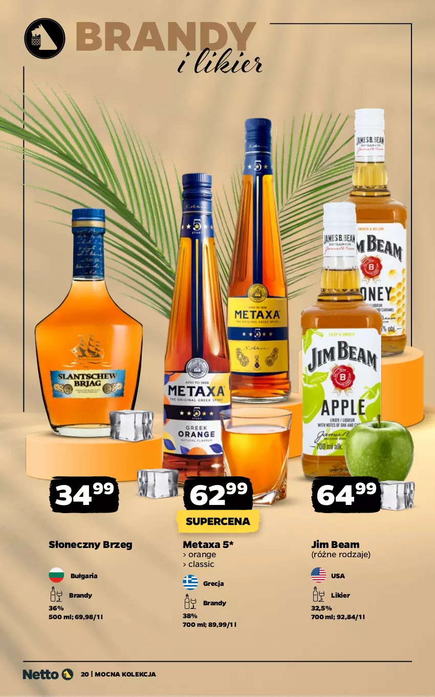 Gazetka promocyjna Netto - Netto_MK_08/25 - ważna 01.08 do 16.08.2025 - strona 20 - produkty: Brandy, Jim Beam, Likier, Metaxa