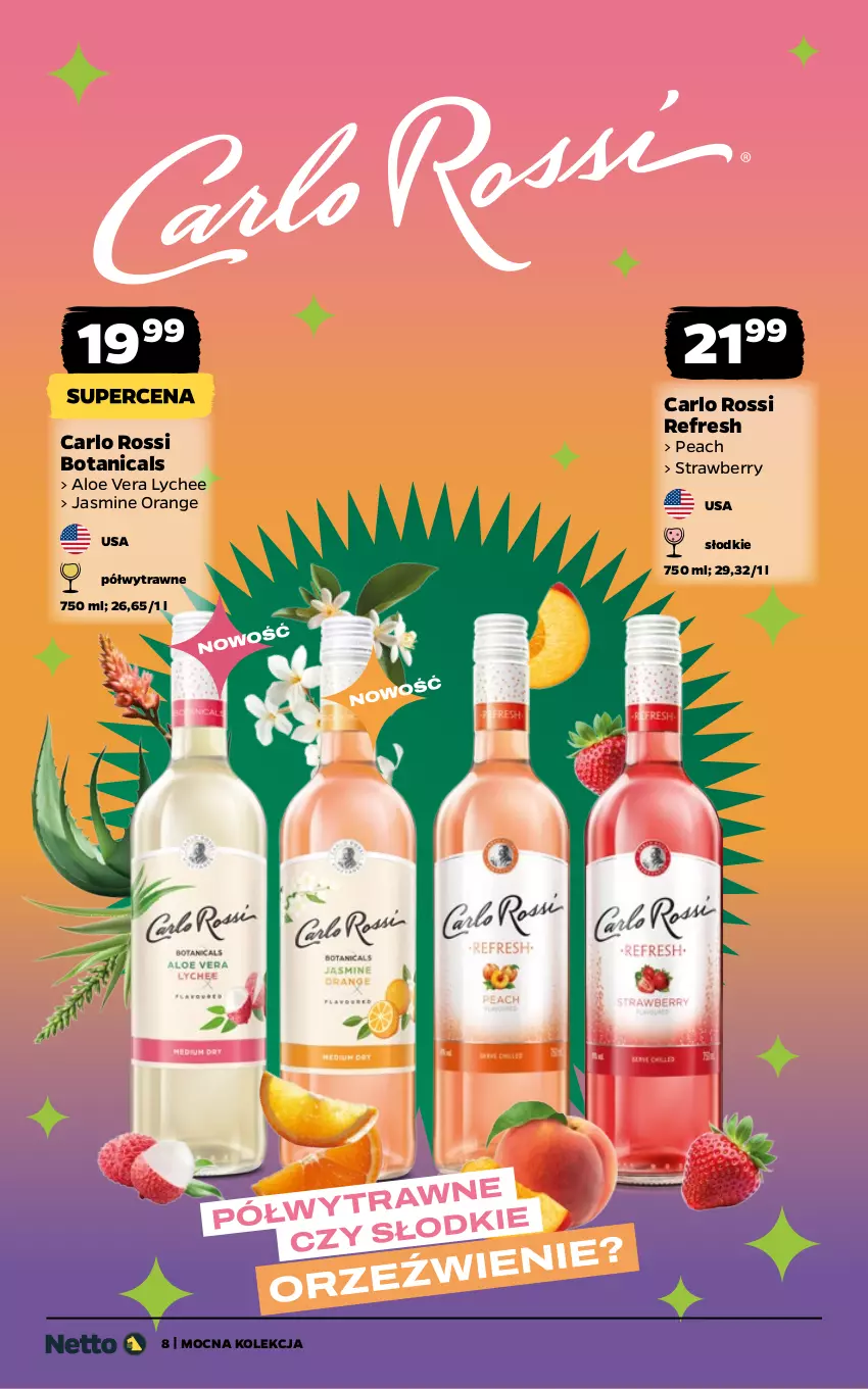 Gazetka promocyjna Netto - Netto_MK_08/25 - ważna 01.08 do 16.08.2025 - strona 8 - produkty: Aloe vera, Carlo Rossi