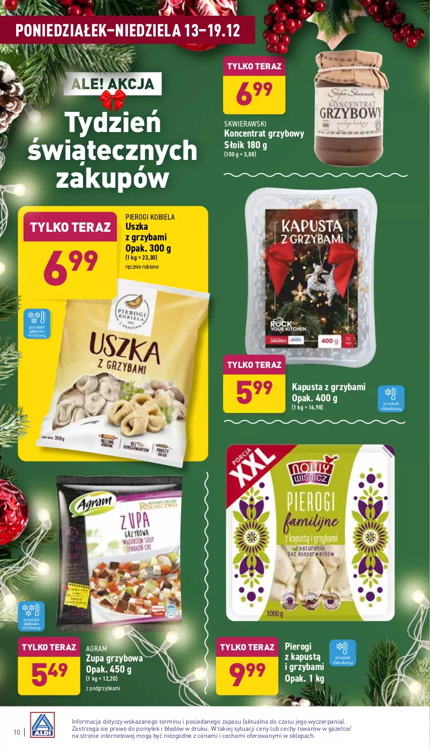 Gazetka promocyjna Aldi - ważna 13.12 do 19.12.2021 - strona 10 - produkty: Gra, Kapustą, Pierogi, Tera, Zupa