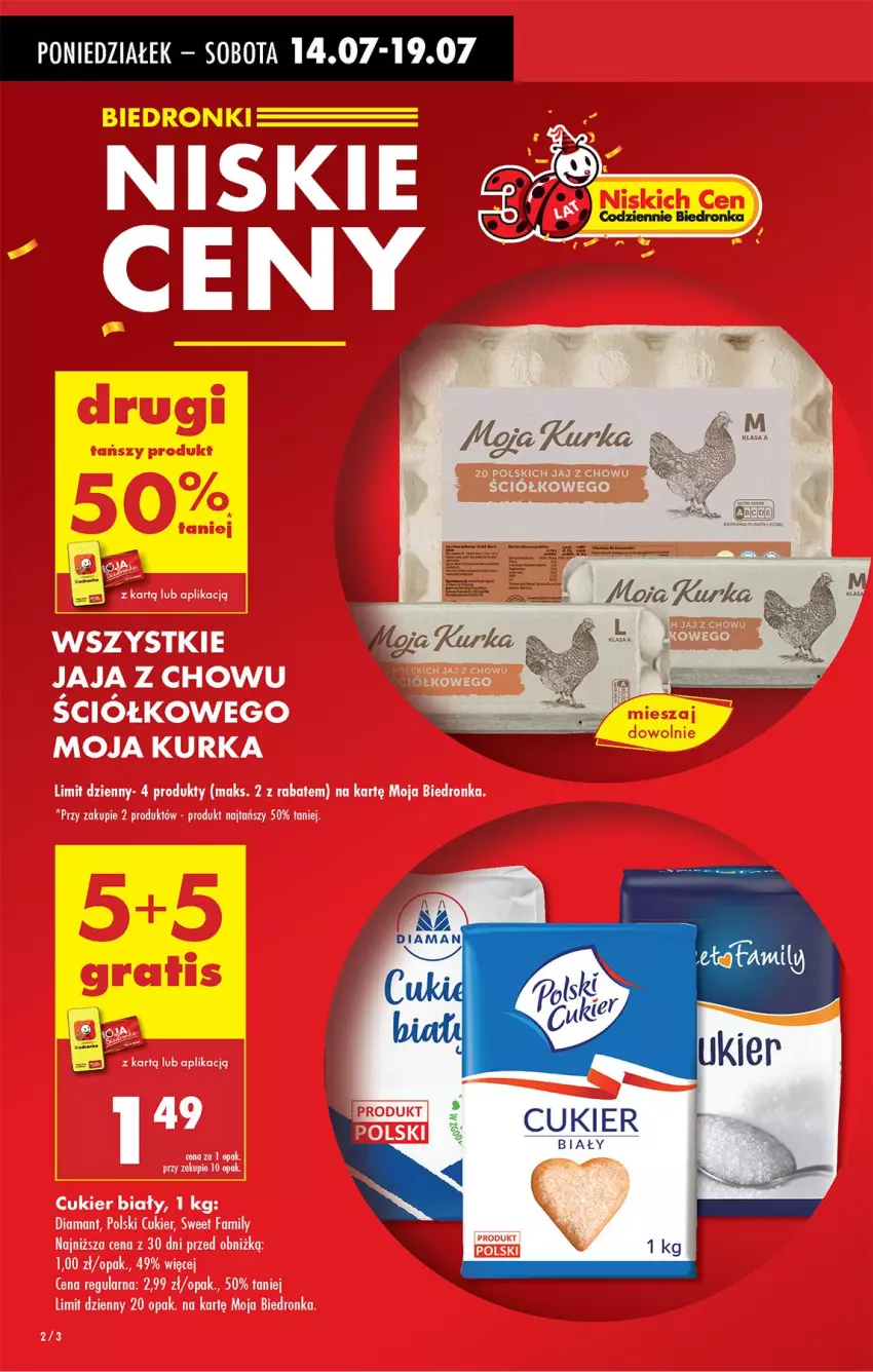 Gazetka promocyjna Biedronka - Od Poniedziałku - ważna 14.07 do 19.07.2025 - strona 4 - produkty: Cukier, Fa