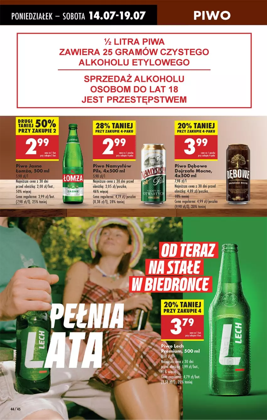 Gazetka promocyjna Biedronka - Od Poniedziałku - ważna 14.07 do 19.07.2025 - strona 50 - produkty: Gra, Namysłów, Piwa, Tera
