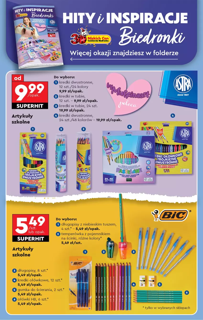 Gazetka promocyjna Biedronka - Od Poniedziałku - ważna 14.07 do 19.07.2025 - strona 74 - produkty: Długopis, Pojemnik, Tusz