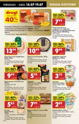 Gazetka promocyjna Biedronka - Od Poniedziałku - Gazetka - ważna od 19.07 do 19.07.2025 - strona 40 - produkty: Piec, Kurczak, Sajgonki, Sałatka, Pierogi, Warzywa, Sos, Ser, Surówka, Bell, Prosciutto, Lack, Leon, Sałat, Pizza, Burger, Spaghetti, Danie gotowe